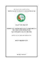 Nghiên cứu thành phần loài và phân bố của họ nấm lỗ (polyporaceae) tại vườn quốc gia cúc phương