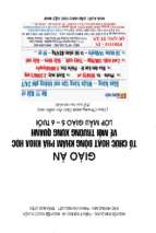 Giáo án tổ chức hoạt động khám phá khoa học về môi trường xung quanh lớp mẫu giáo 5 6 tuổi nguyễn kim dung