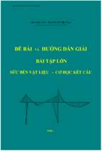 Hướng dẫn giải bài tập sức bền vật liệu 