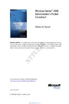 Windows server_2008_administrators _pocket_consultant