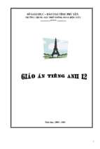 Giáo án tiếng anh 12 cb