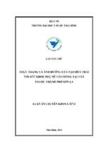 Thực trạng và ảnh hưởng của nạo hút thai tới sức khỏe phụ nữ có chồng tại 3 xã thuộc thành phố sơn la năm 2013.