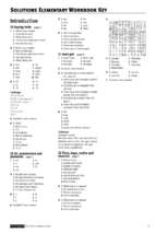 Solutions Elementary Workbook Keys