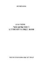 Giáo trình ngôn ngữ lập trình c lý thuyết và thực hành