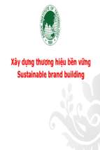 Xây dựng thương hiệu bền vững  Sustainable brand building