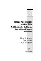 Testing applications on the web