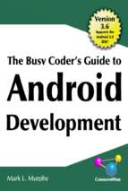 The busy coder’s guide to android development