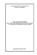 Một số biện pháp rèn kỹ năng sống cho trẻ 5 6 tuổi nhằm giúp trẻ phát triển toàn diện