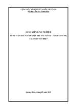 “làm thế nào để giúp cho trẻ mẫu giáo 4 – 5 tuổi cảm thụ tác phẩm văn học”