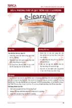 PHƯƠNG PHÁP VÀ QUY TRÌNH HỌC E-LEARNING