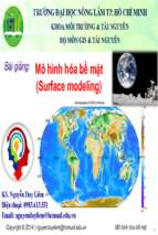 Mô hình hóa bề mặt (Surface modeling)