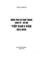 Động  thái  và  thực  trạng kinh  tế  -  xã  hội  Việt  Nam  5  năm 2011-2015