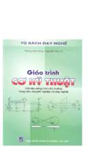 Giáo trình cơ kỹ thuật phần 1