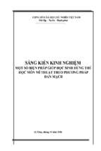 Một số biện pháp giúp học sinh hứng thú học môn mĩ thuật theo phương pháp đan mạch