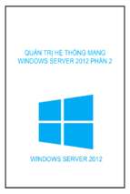 Quản trị hệ thống mạng windows server 2012 phần 2