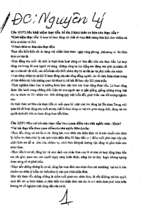 đề cương ôn thi môn nguyên lý chuyên ngành y dược