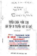 Tuyển chọn phân loại bài tập di truyền hay và khó