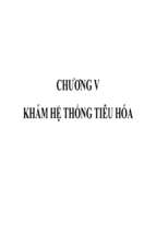 Bài giảng chương 5: Khám hệ thống tiêu hóa