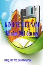 Bài giảng Kinh tế Việt Nam từ năm 2011 đến nay - ThS. Biện Chứng Học