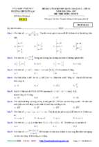 Bộ đề trắc nghiệm ôn tập học kì 1 môn toán 31