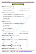 Bộ đề trắc nghiệm ôn tập học kì 1 môn toán 29