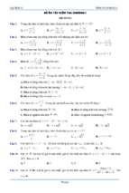 Bộ đề trắc nghiệm ôn tập học kì 1 môn toán 8