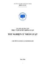 HƢỚNG DẪN THỰC TẬP TỐT NGHIỆP