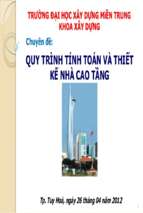 CHUYÊN ĐỀ QUY TRÌNH TÍNH TOÁN THIẾT KẾ NHÀ CAO TẦNG