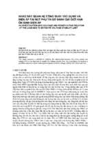 KHẢO SÁT QUAN HỆ CÔNG SUẤT TÁC DỤNG VÀ ĐIỆN ÁP TẠI NÚT PHỤ TẢI ĐỂ ĐÁNH GIÁ GIỚI HẠN ỔN ĐỊNH ĐIỆN ÁP