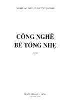 CÔNG NGHỆ BÊ TÔNG NHẸ