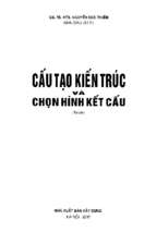 CẤU TẠO KIẾN TRÚC VÀ CHỌN HÌNH KẾT CẤU