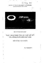 BÀI GIẢNG VÀ VÍ DỤ SAP 2000