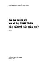 CƠ SỞ THIẾT KẾ VÀ VÍ DỤ TÍNH TOÁN CẦU DẦM VÀ CẦU GIÀN THÉP