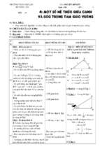 Giáo án hình học 9 tiết 11