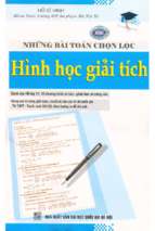 Những bài toán chọn lọc hình học giải tích phần 1