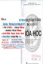 Cẩm nang ôn luyện thi đại học 18 chuyên đề hóa học phần 1