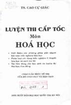 Luyện thi cấp tốc môn hóa học phần 1