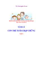 TÂM LÝ CON TRẺ TUỔI CHẬP CHỮNG TẬP 2