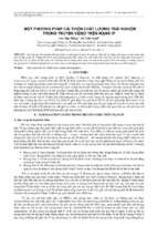 MỘT PHƯƠNG PHÁP CẢI THIỆN CHẤT LƯỢNG TRẢI NGHIỆM TRONG TRUYỀN VIDEO TRÊN MẠNG IP