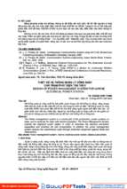 thiết kế hệ thống quản lý công xuất 