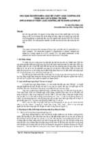 ỨNG DỤNG BỘ ĐIỀU KHIỂN LOGIC MỜ (FUZZY LOGIC CONTROLLER) TRONG MÁY LÁI TỰ ĐỘNG TÀU BIỂN