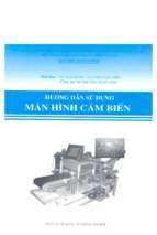 HƯỚNG DẪN SỬ DỤNG MÀN HÌNH CẢM BIẾN