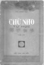 CHỮ NHO TỰ HỌC TẬP 1