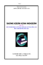 Một số biện pháp giúp giáo viên rèn kĩ năng sống cho học sinh tiểu học