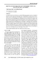 MỘT SỐ GIẢI PHÁP NHẰM THU HÚT THÍ SINH DỰ TUYỂN VÀO TRƯỜNG ĐẠI HỌC LÂM NGHIỆP