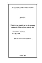 Về một cấu trúc tổng quát của mã tựa ngẫu nhiên phi tuyến đa cấp-đa chiều theo kiểu lồng ghép
