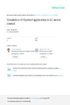 MÔ PHỎNG ỨNG DỤNG THYRISTOR TRONG ĐIỀU KHIỂN ĐỘNG CƠ ĐIỆN XOAY CHIỀU