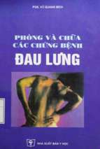 PHÒNG VÀ CHŨA CÁC CHỨNG BỆNH ĐAU LƯNG