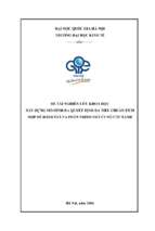 Xay dung mo hinh quyet dinh da tieu chuan