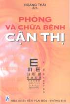 PHÒNG VÀ CHỮA BỆNH CẬN THỊ